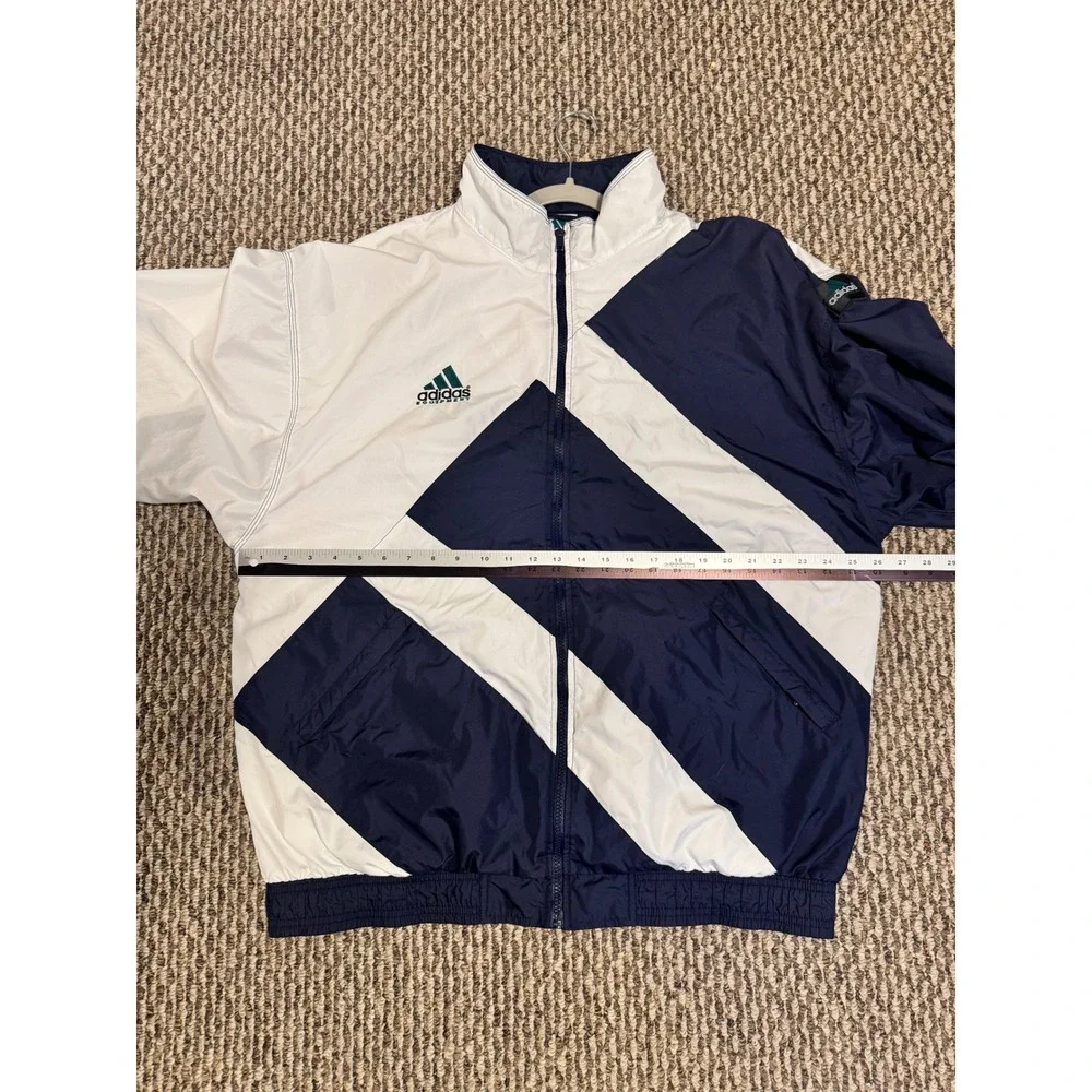 Vintage Adidas Equipment EQT Windbreaker Jacket 90s‎ Colorblock Big Logo XL